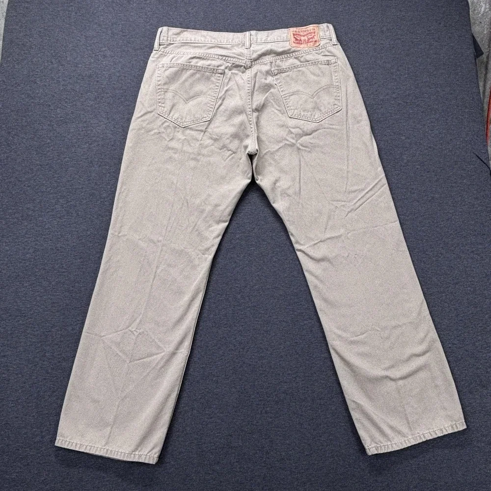 Levis 559 Jeans Mens 36x30 Beige‎ Straight Leg Mid Rise Casual Denim Pants